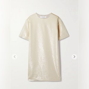 The Frankie Shop Riley Sequin Mini Cream Size Small